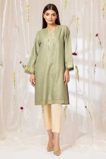 AlKaram Dyed Jacquard Kurti C2G-25 Pret 2021